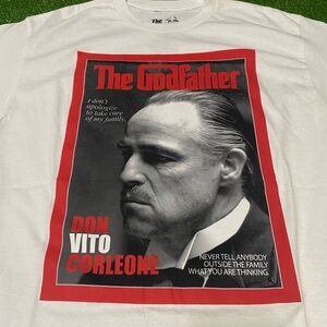 The Godfather Don Vito Corleone Movie Poster Graphic T-Shirt White Medium 2024